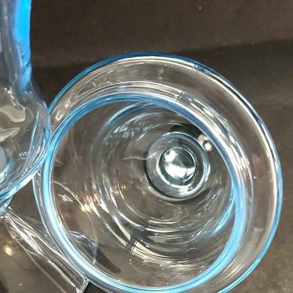 Princess House Inspired Classics Two-Piece Blue Crystal Jar - Picture 3 of 9